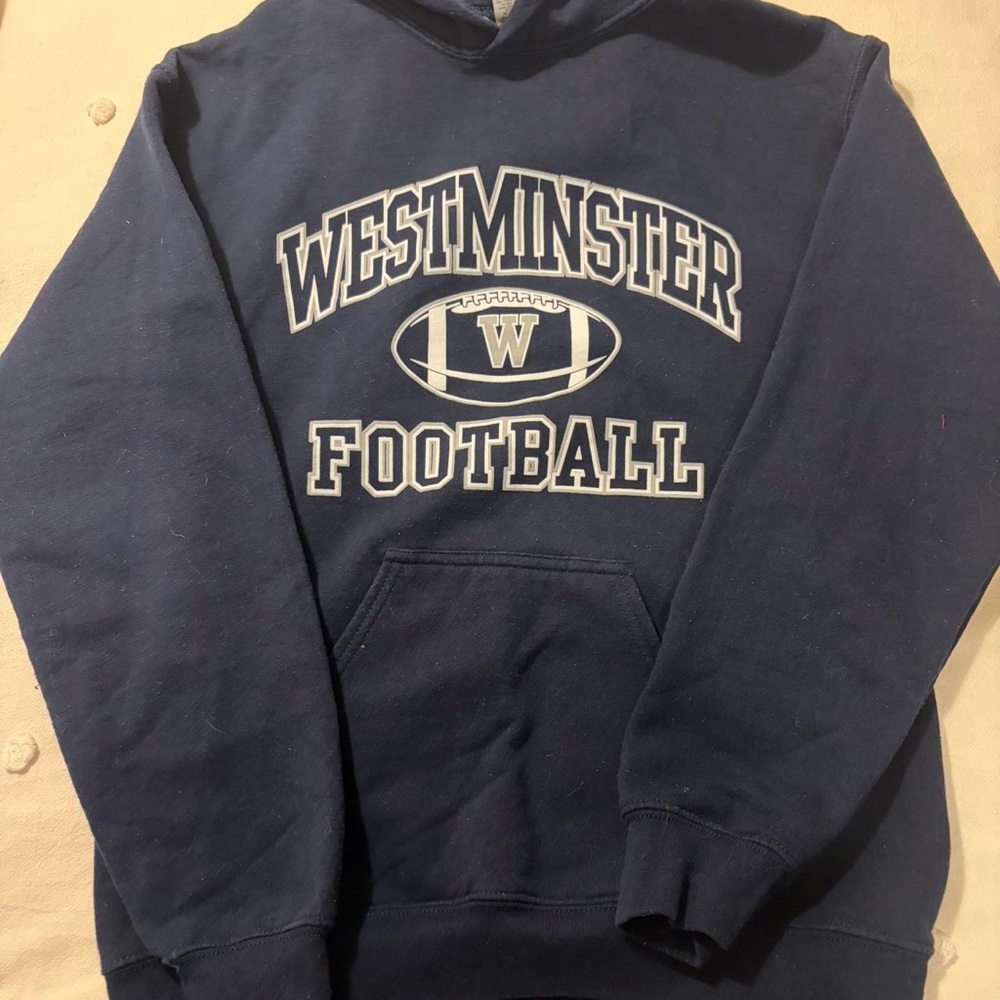Gildan Westminster Football Navy Hoodie